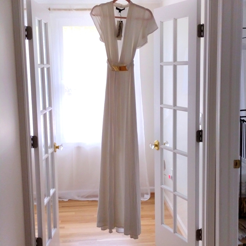 Obadash & MacDonald resort white maxi dress